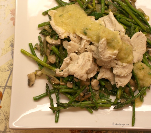 Recipe: Asparagus Chicken in Lemon Garlic Sauce post image