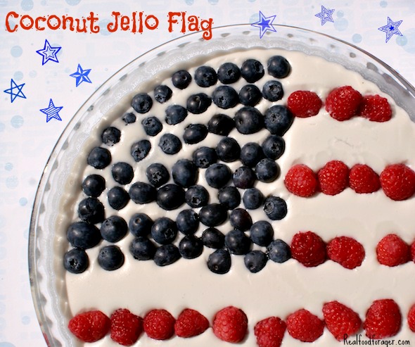 Recipe: July 4th Fun Coconut Jello Flag post image