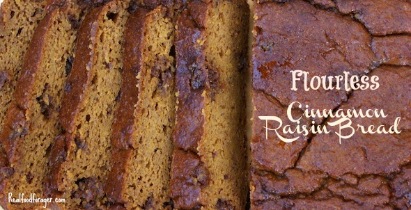 Recipe: Flourless Cinnamon Raisin Bread (Paleo, GAPS) post image