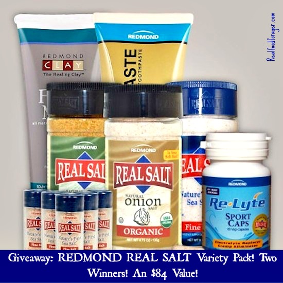 Post image for Giveaway: Redmond Real Salt Variety Pack! Two Winners! An $84 Value!