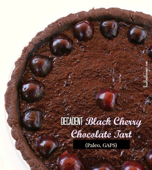 Recipe: Decadent Black Cherry Chocolate Tart (Paleo, GAPS) post image