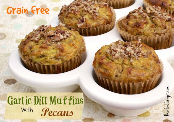Recipe: Grain Free Garlic Dill Muffins with Pecans (SCD, GAPS, Paleo) post image