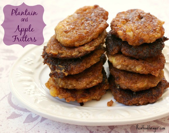 Plantain and Apple Fritters