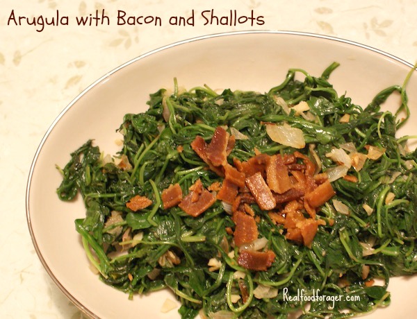 Recipe: Arugula with Bacon and Shallots post image