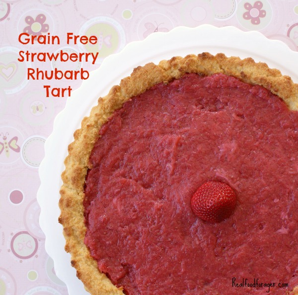 Recipe: Grain Free Strawberry Rhubarb Tart (Paleo, SCD, GAPS) post image