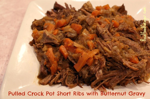 Pulled Crock Pot Short Ribs with Butternut Gravy (SCD, GAPS, Paleo, AIP)