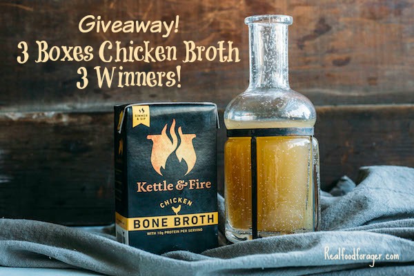 Giveaway! 2 Boxes Kettle & Fire Chicken Broth – 3 Winners! (New Product) post image