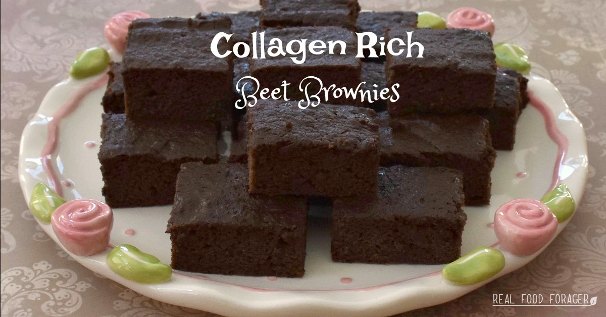Collagen Rich Beetroot Brownies, brownies, beets, collagen, beet brownies